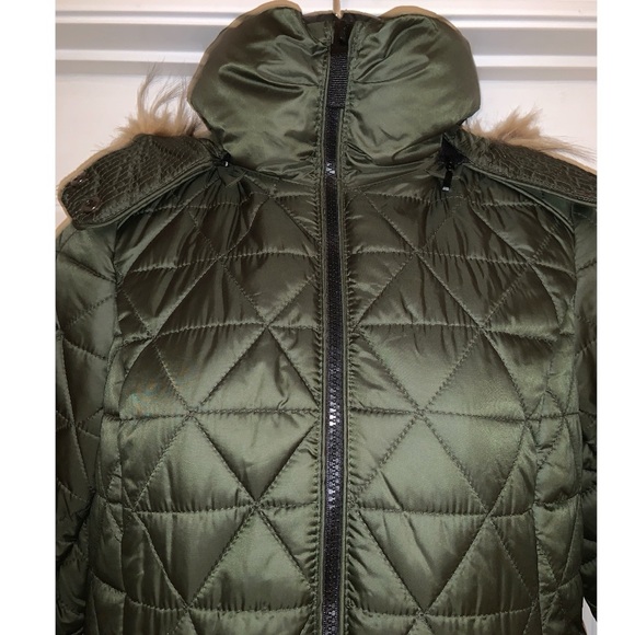 Marc New York by Andrew Marc Chevron Quilted Jacket with Removable Faux Fur—NWT - Picture 8 of 17